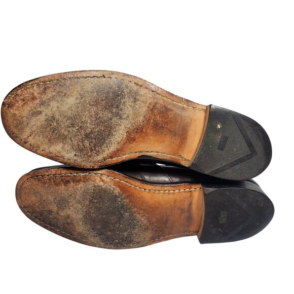 Allen Edmonds Enfield Kiltie Tassel Loafers Men's 10 Moc-Toe Burgundy - Picture 8 of 9